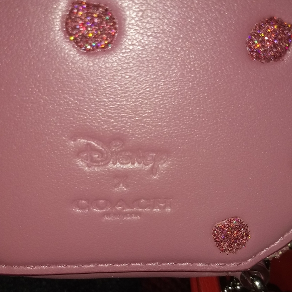 Price Firm. NWT Coach Disney X Minnie Coin Purse - Picture 6 of 7